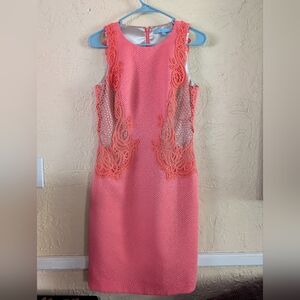 ANTONIO MELANI Sleeveless Coral Dress